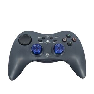 Logitech Cordless Controller for PlayStation 2 PS2 Navy Blue G-RA4B No Dongle